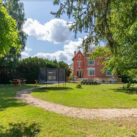 Manoir 19e 7 Chambres, Piscine Chauffee, Parc Arbore Proche En Champagne - Fr-1-611-95 *