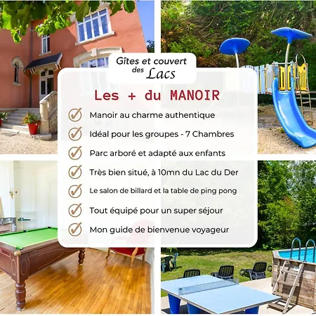 Manoir 19e 7 Chambres, Piscine Chauffee, Parc Arbore Proche En Champagne - Fr-1-611-95 Semesterbostad